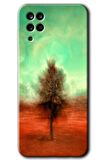 Galaxy A12 Kılıf HD Desen Baskılı Arka Kapak - Outlines Paint 