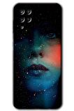 Galaxy A12 Kılıf HD Desen Baskılı Arka Kapak - Karanlık Kadın 