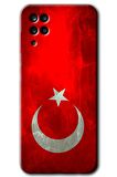 Galaxy A12 Kılıf HD Desen Baskılı Arka Kapak - Albayrak 