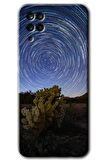 Galaxy A12 Kılıf HD Desen Baskılı Arka Kapak - Eclipse Sky 