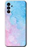 Galaxy A13 5G Kılıf HD Desen Baskılı Arka Kapak - Blue Art 