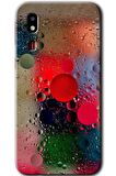 Galaxy A2 Core Kılıf HD Desen Baskılı Arka Kapak - Wet Bubbles 