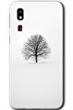 Galaxy A2 Core Kılıf HD Desen Baskılı Arka Kapak - Alone Tree 