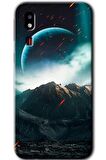 Galaxy A2 Core Kılıf HD Desen Baskılı Arka Kapak - Uzay Gökyüzü 