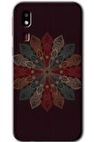 Galaxy A2 Core Kılıf HD Desen Baskılı Arka Kapak - Mandala Flower Wal 