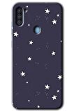 Galaxy M11 Kılıf HD Desen Baskılı Arka Kapak - Gökyüzü Yıldız 
