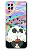 Galaxy M12 Kılıf HD Desen Baskılı Arka Kapak - Milkshake Panda 
