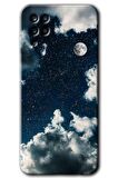 Galaxy M12 Kılıf HD Desen Baskılı Arka Kapak - Gece Gökyüzü 