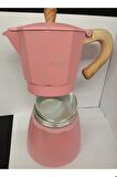 Aloha Moka Pot Pembe 300ml 6 Cup