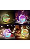BLUETOOTH G HOPARLÖR RGB LED IŞIKLI SPEAKER AUX USB SD KART WİRELESS ŞARJ