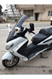 Sym Gts Evo 250 Siperlik Ön Cam 2006 2013 Model 63cm Siyah Renkli 4mm 10cm daha Uzun