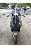 MotoGusto Dream 150 Siperlik Ön Cam 2023 2024 Model 65cm Açıkfüme Renkli 4mm ORTA BOYLU CAM