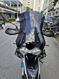MOTOCAM Moto Guzzi V85 Siperlik Ön Cam 2019-2023 Model 58cm Şeffaf Renkli 4mm