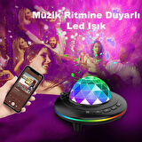 Kumandalı Bluetooth Hoparlör Galaxy Gökyüzü Projeksiyon Gece Lambası Ses Bombası