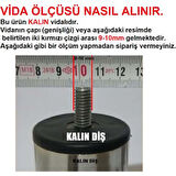4 Adet Baza Ayağı Metal Krom Ayak M10 Kalın Vidalı 10 Cm
