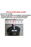 4 Adet Baza Ayağı Metal Krom Ayak M8 İnce Vidalı 12 Cm