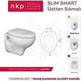 Nkp Slim Smart Thermoplast Yavaş Kapanan Klozet Kapağı 0302