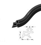 Pimapen Pvc Kapı Pencere Fitili Contası 10 Metre Siyah