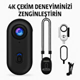 Ultra Kompakt 4K Aksiyon Kamerası – Su Geçirmez, Yüksek Çözünürlüklü Kayıt Ultra HD Mini Kamera