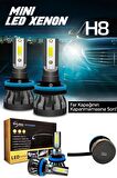 Slim Led Xenon Şimşek Etkili Mini Beyaz H8 Kapak Kapanma Garantili