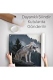Bozkurt Dekoratif Kanvas Duvar Örtüsü-Halısı 1148