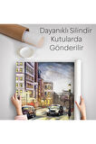 Eyfel Manzarası Yağlıboya Görünüm Dekoratif Kanvas Duvar Örtüsü-Halısı-3554