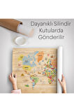 Dekoratif Dünya Haritası Duvar Örtüsü-halısı 3868