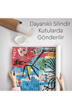 Jean Michel Basquiat Jazz King Duvar Örtüsü- Halısı, Tapestry -4964