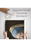 İnci Küpeli Kız Kanvas Duvar Örtüsü-Halısı, Duvar Örtüsü- Halısı, Tapestry -4969