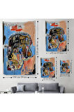Jean Michel Basquiat,İsimsiz Kafatası 1981 Sergi Duvar Örttüsü - Halısı -4978
