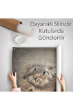 Aslan Kafalı İnsan Duvar Örtüsü - Halısı-4993