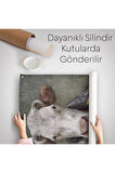 İnek Kafalı Insan Duvar Örtüsü - Halısı-4997
