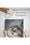 Köpek Kafalı İnsan Duvar Örtüsü - Halısı-4998