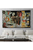 Jean Michel Basquiat Notary Kanvas Duvar Örtüsü-Halısı-5002