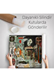 Jean Michel Basquiat Notary Kanvas Duvar Örtüsü-Halısı-5002