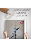 Banksy Stencil'in Top Oyunları Yok İsimli Eseri Kanvas Duvar Örtüsü-Halısı-5006