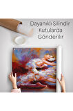 Balerin Kadın Yağlıboya Görünümlü Kanvas Duvar Örtüsü-Halısı, Sanat Evi Dedoru-5026