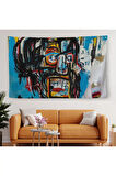 Jean Michel Basquiat'in Untitled Kafatası Kanvas Duvar Örtüsü-Halısı-5031