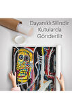 Jean Michel Basquiat, Boom Patmala Eseri Kanvas Duvar Örtüsü-Halısı-5032