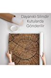Ağaç Kütük Desenli Kanvas Duvar Örtüsü-Halısı-5076