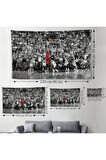 Michael Jordan Maç Sonu Şutu Kanvas Duvar Örtüsü-Halısı, Chicago Bulls Nba-5088