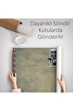 Banksy, Kocası Tarafından Basılan Kadın Kanvas Duvar Örtüsü-Halısı-5093