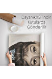 Audrey Hepburn Yeşil Kabarcık Sakızlı Dekoratif Duvar Örtüsü - Halısı-5108-2