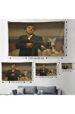 Scarface Alpacino İtalyan Mafya Kanvas Duvar Örtüsü-Halısı-5147