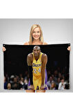 Kobe Bryant Los Angeles Lakers Kanvas Duvar Örtüsü-Halısı / Black Mamba-5149