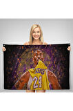 Kobe Bryant Los Angeles Lakers Kanvas Duvar Örtüsü-Halısı / Black Mamba-5151