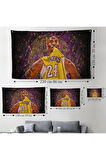 Kobe Bryant Los Angeles Lakers Kanvas Duvar Örtüsü-Halısı / Black Mamba-5151