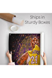 Kobe Bryant Los Angeles Lakers Kanvas Duvar Örtüsü-Halısı / Black Mamba-5151