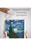 Vincent Van Gogh, Yıldızlı Gece Kanvas Duvar Örtüsü-Halısı-5165