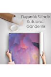 Beyni Yakılan Astronot Duvar Örtüsü - Halısı, Gerçeküstü Pop Art -5214